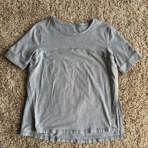 lululemon athletica  Dash To Class Short Sleeve Gray Tee